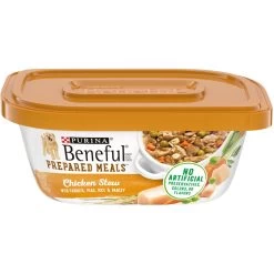 Purina Beneful Prepared Meals Chicken Stew With Rice, Carrots, Peas & Barley Wet Dog Food