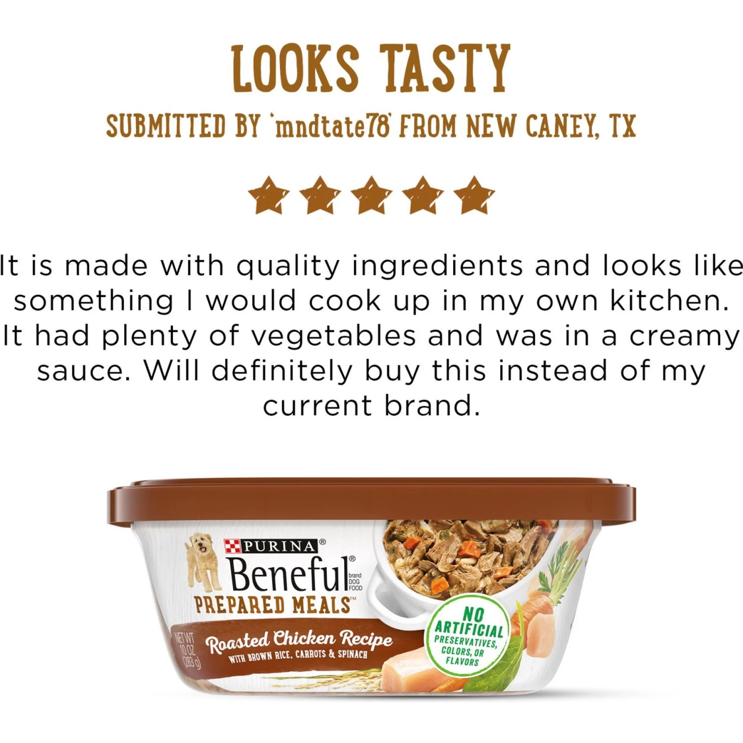 Purina Beneful Prepared Meals Roasted Chicken Recipe With Brown Rice, Carrots & Spinach Wet Dog Food - Image 7