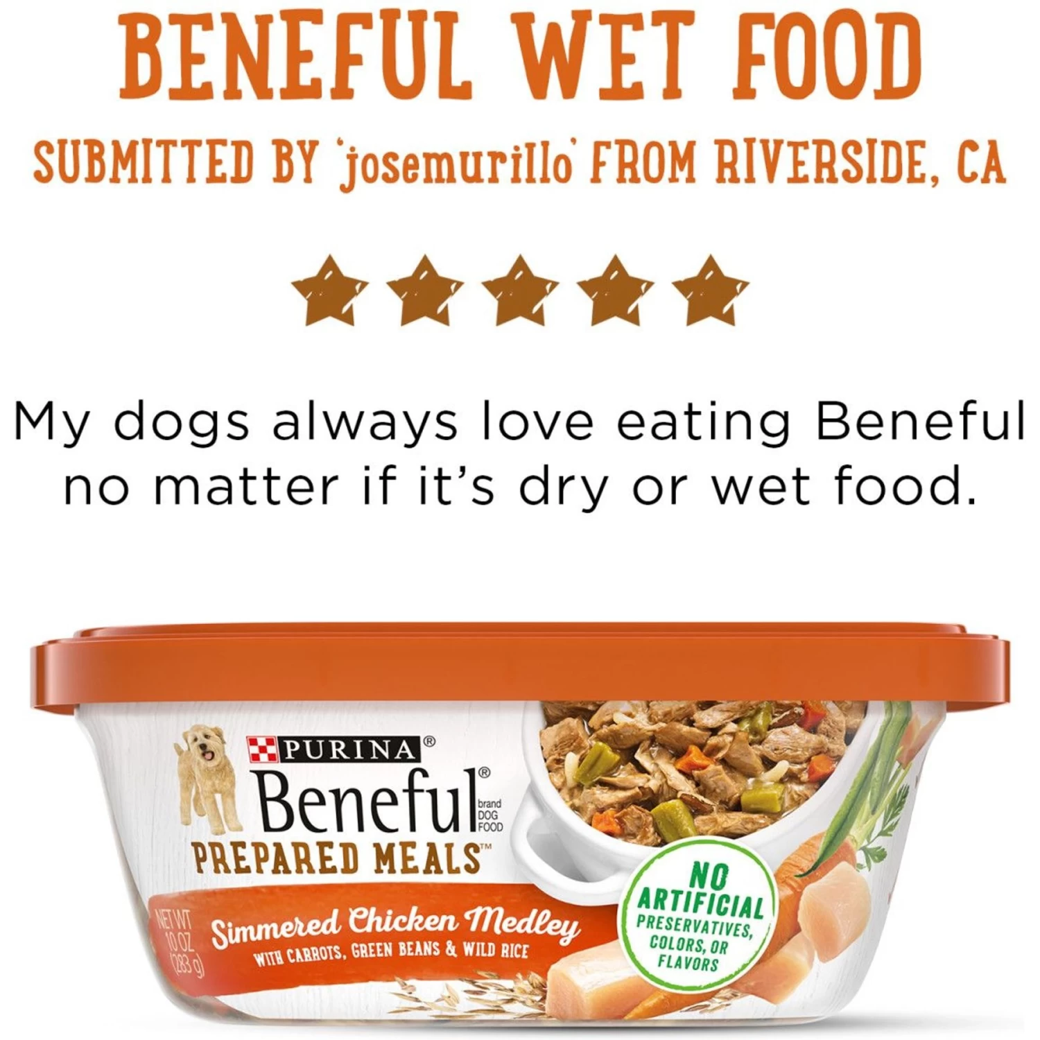 Purina Beneful Prepared Meals Simmered Chicken Medley With Green Beans, Carrots & Wild Rice Wet Dog Food - Image 7