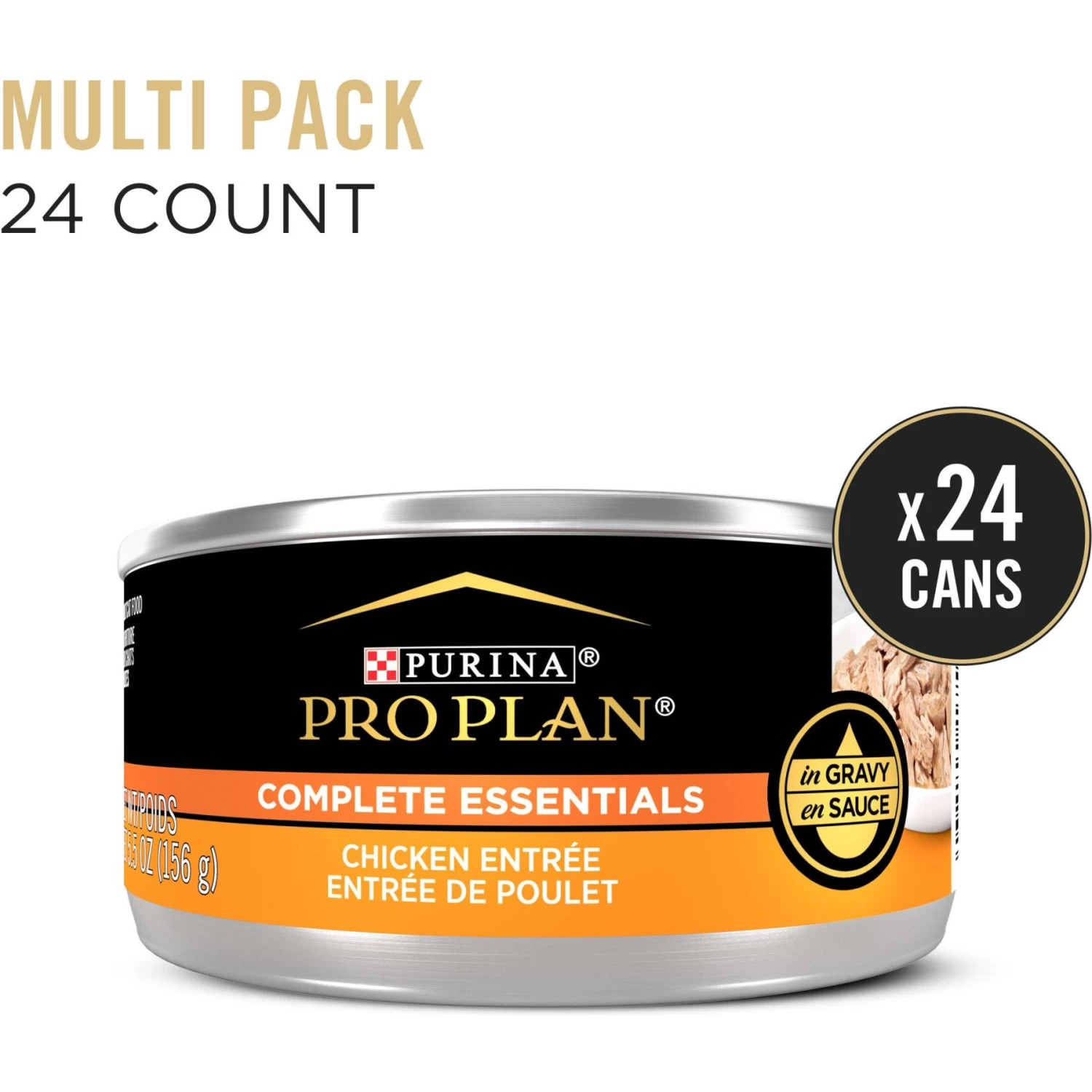 Purina Pro Plan Adult Chicken Entree In Gravy Canned Cat Food - Image 2