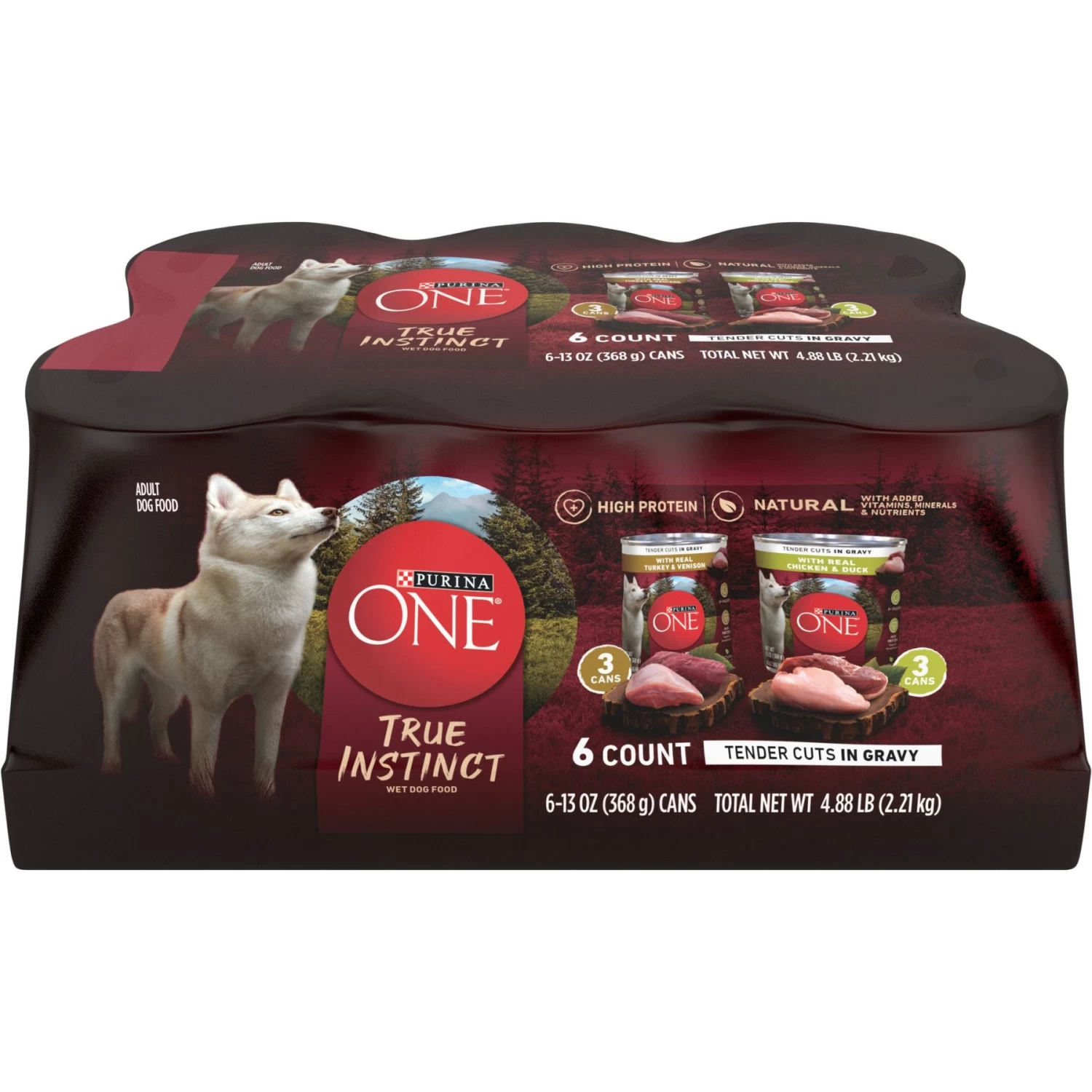 Purina ONE SmartBlend True Instinct Tender Cuts In Gravy Variety Pack Canned Dog Food