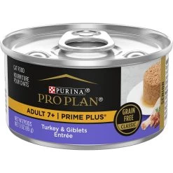 Purina Pro Plan Prime Plus Adult 7+ Turkey & Giblets Entree Classic Canned Cat Food