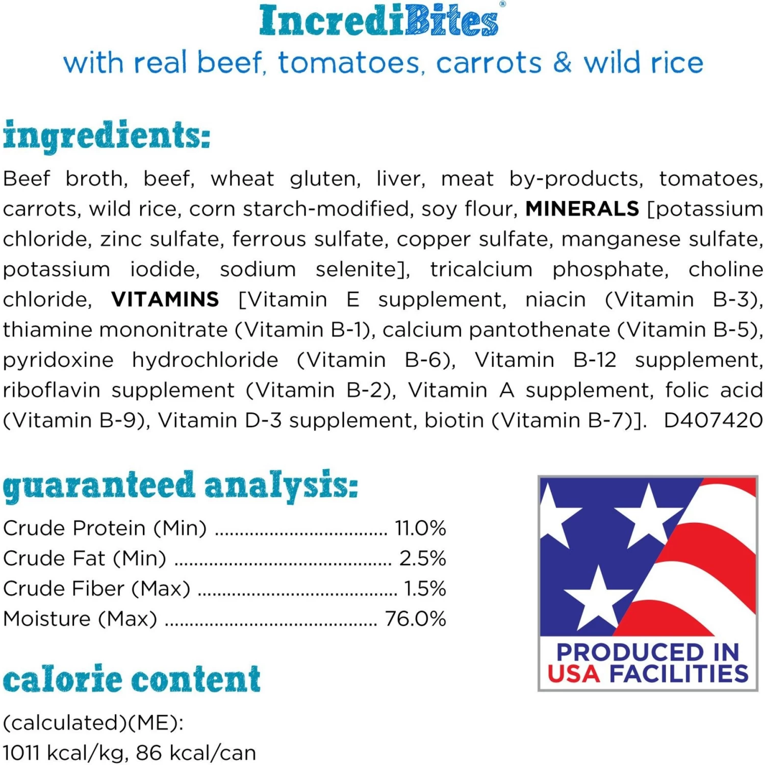 Purina Beneful IncrediBites With Beef, Tomatoes, Carrots & Wild Rice Canned Dog Food - Image 6