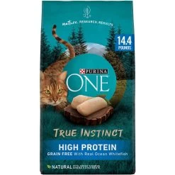 Purina ONE True Instinct Natural Grain-Free With Ocean Whitefish High Protein Dry Cat Food