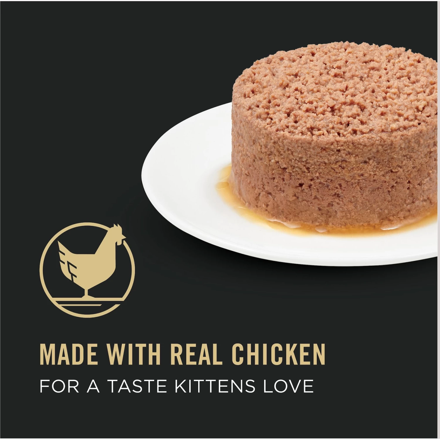 Purina Pro Plan Classic Chicken Grain-Free Kitten Entree Canned Cat Food - Image 2