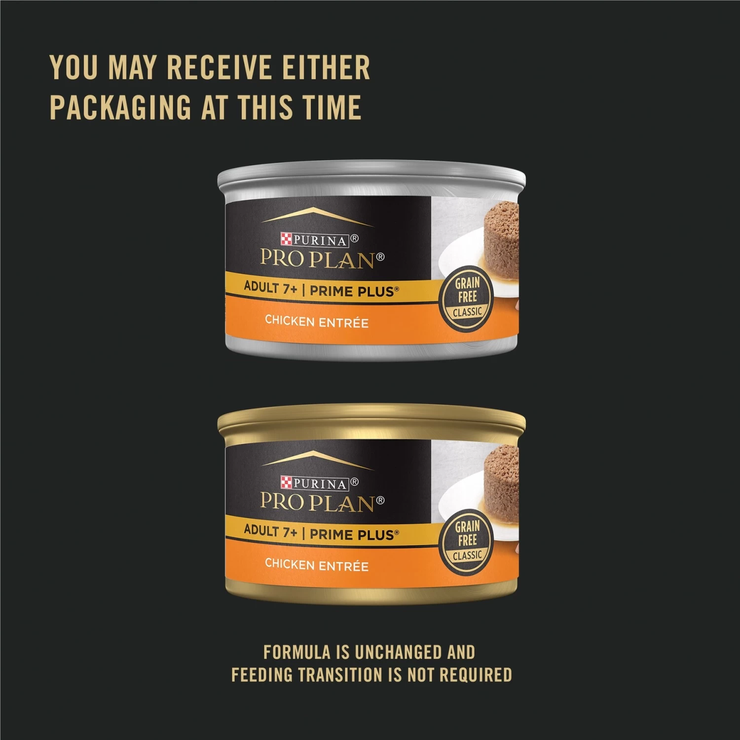 Purina Pro Plan Prime Plus 7+ Classic Chicken Grain-Free Entree Canned Cat Food - Image 2