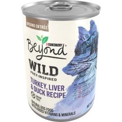 Purina Beyond Wild Prey-Inspired Grain-Free High Protein Turkey, Liver & Duck Pate Recipe Canned Dog Food