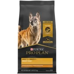 Purina Pro Plan Senior With Probiotics, Bright Mind 7+ Chicken & Rice Formula - 5 Lb