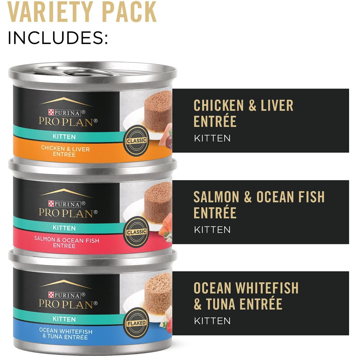 Purina Pro Plan Focus Kitten Favorites Variety Pack Canned Cat Food - Image 3