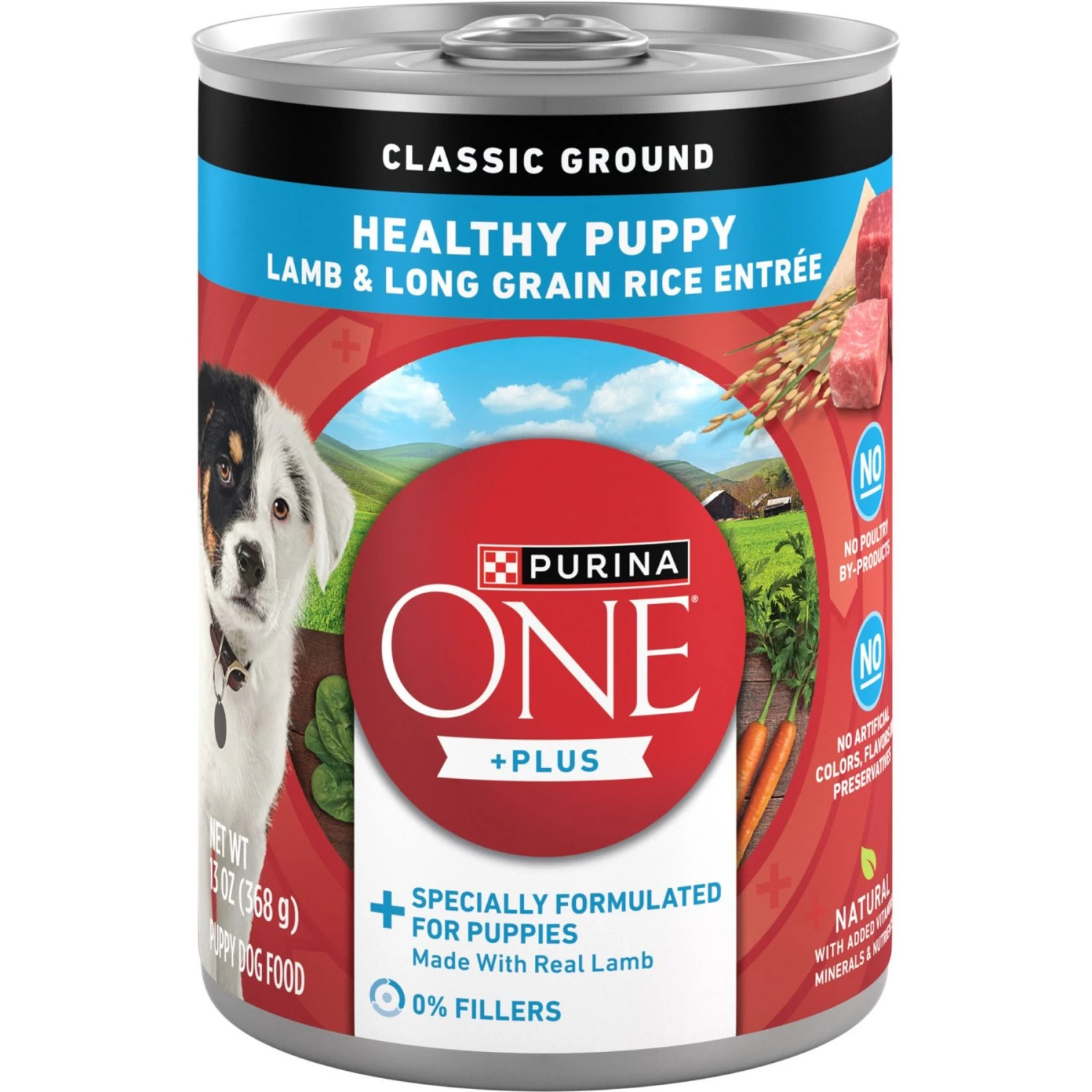 Purina ONE +Plus Classic Ground Healthy Puppy Lamb & Long Grain Rice Entree Canned Dog Food