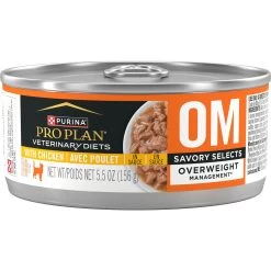 Purina Pro Plan Veterinary Diets OM Overweight Management Savory Selects With Chicken Wet Cat Food