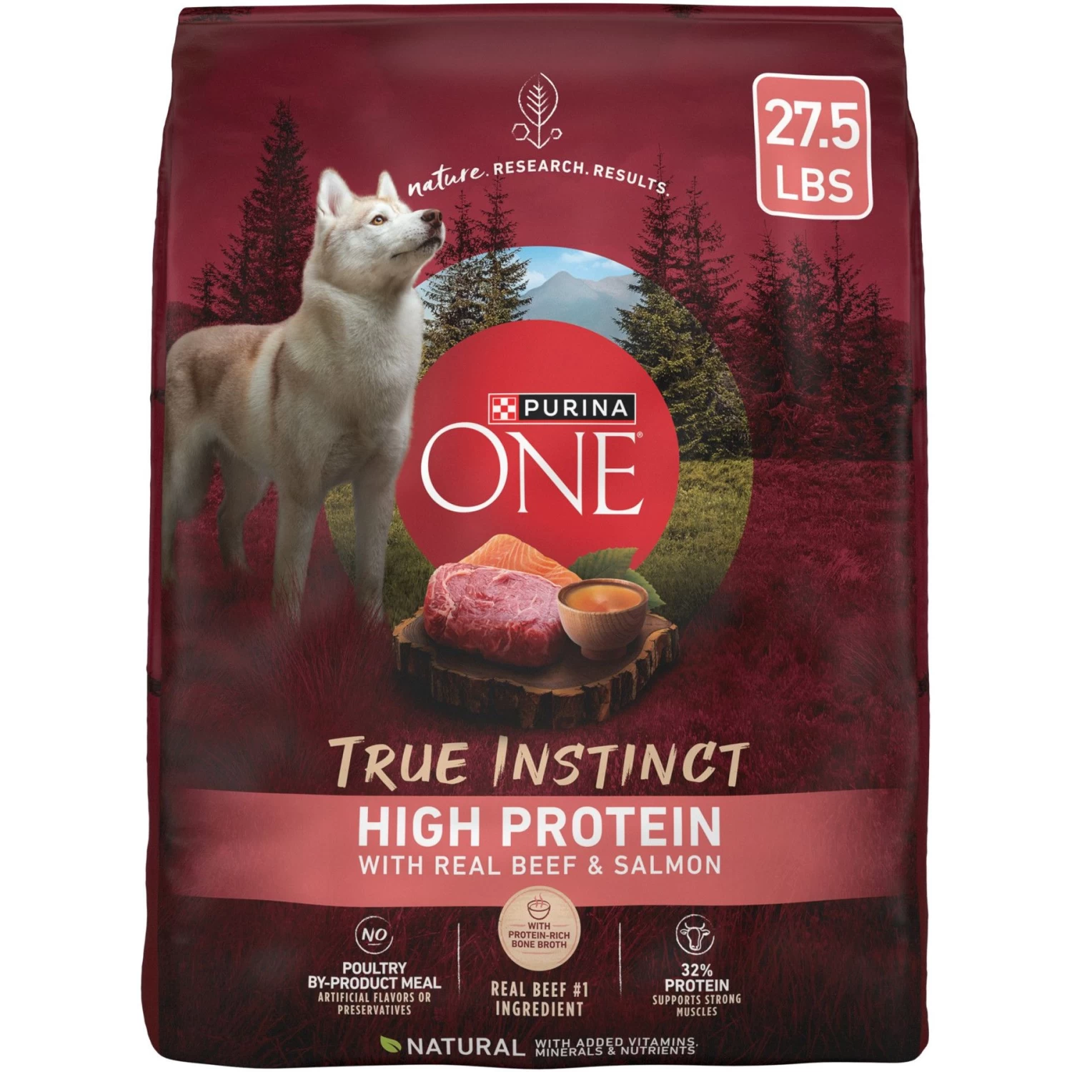 Purina ONE Natural High Protein True Instinct With Real Beef & Salmon Dry Dog Food