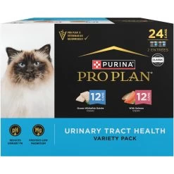 Purina Pro Plan Focus Urinary Tract Health Seafood Favorites Variety Pack Canned Cat Food, 3-oz Can, Case Of 24