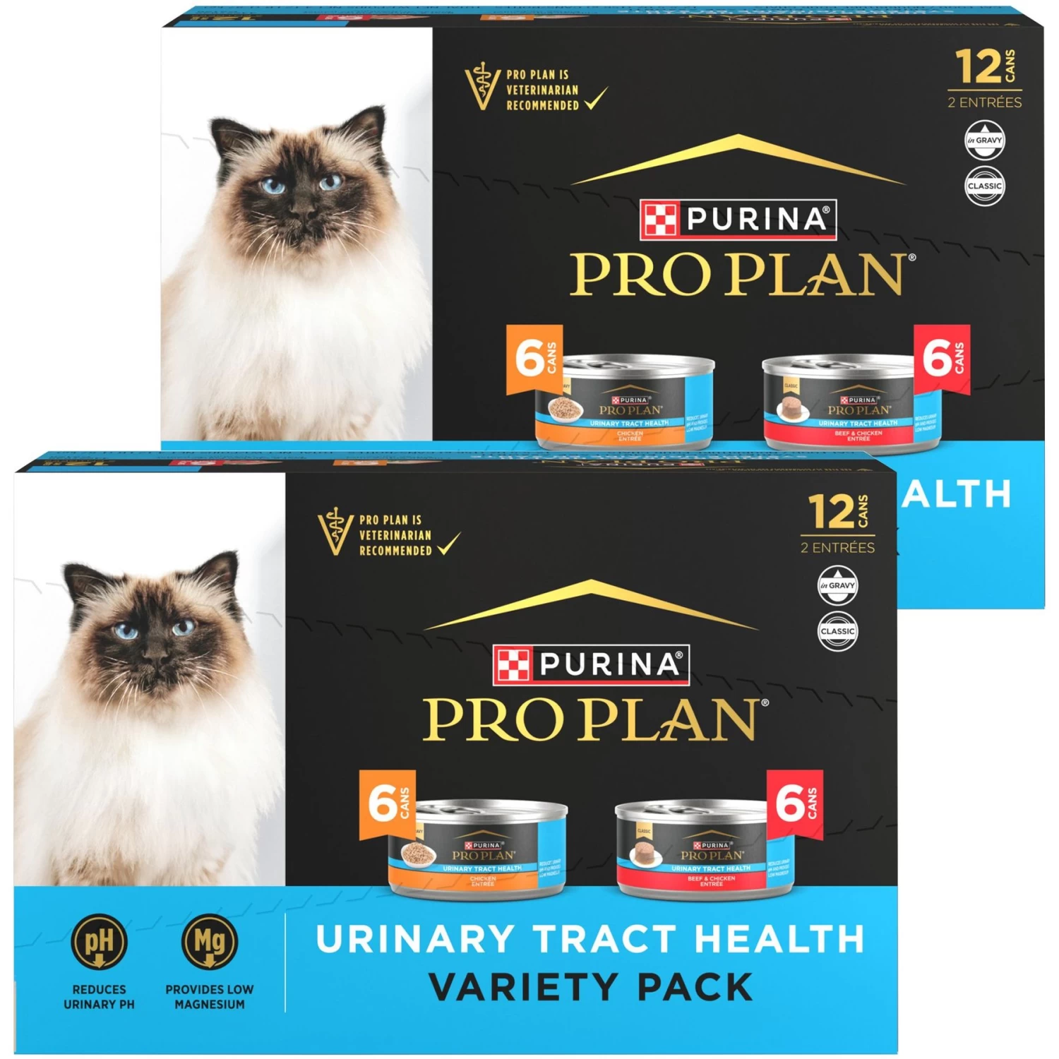 Purina Pro Plan Urinary Tract Health Focus Chicken & Beef & Chicken Variety Pack Cat Food
