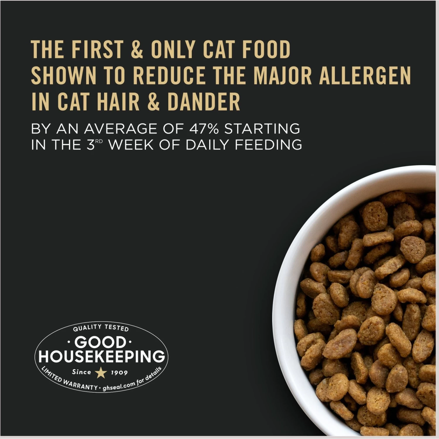 Purina Pro Plan LiveClear Sensitive Skin & Stomach Turkey & Oatmeal Formula Dry Cat Food - Image 3