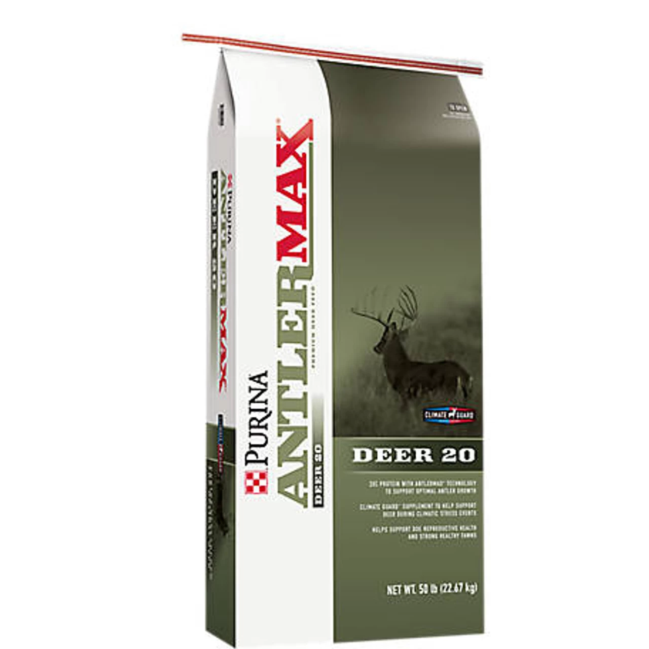 Purina AntlerMax Deer Feed 20 W/Climate Guard- 50lb