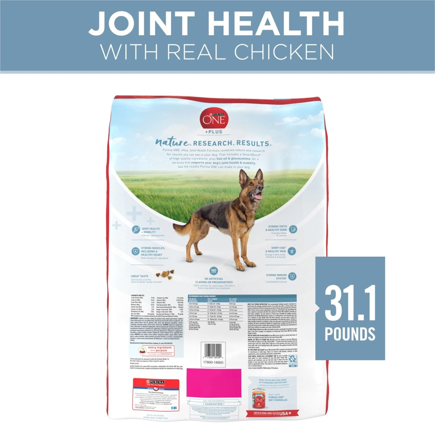 Purina ONE +Plus Adult Joint Health Formula Dry Dog Food - Image 2