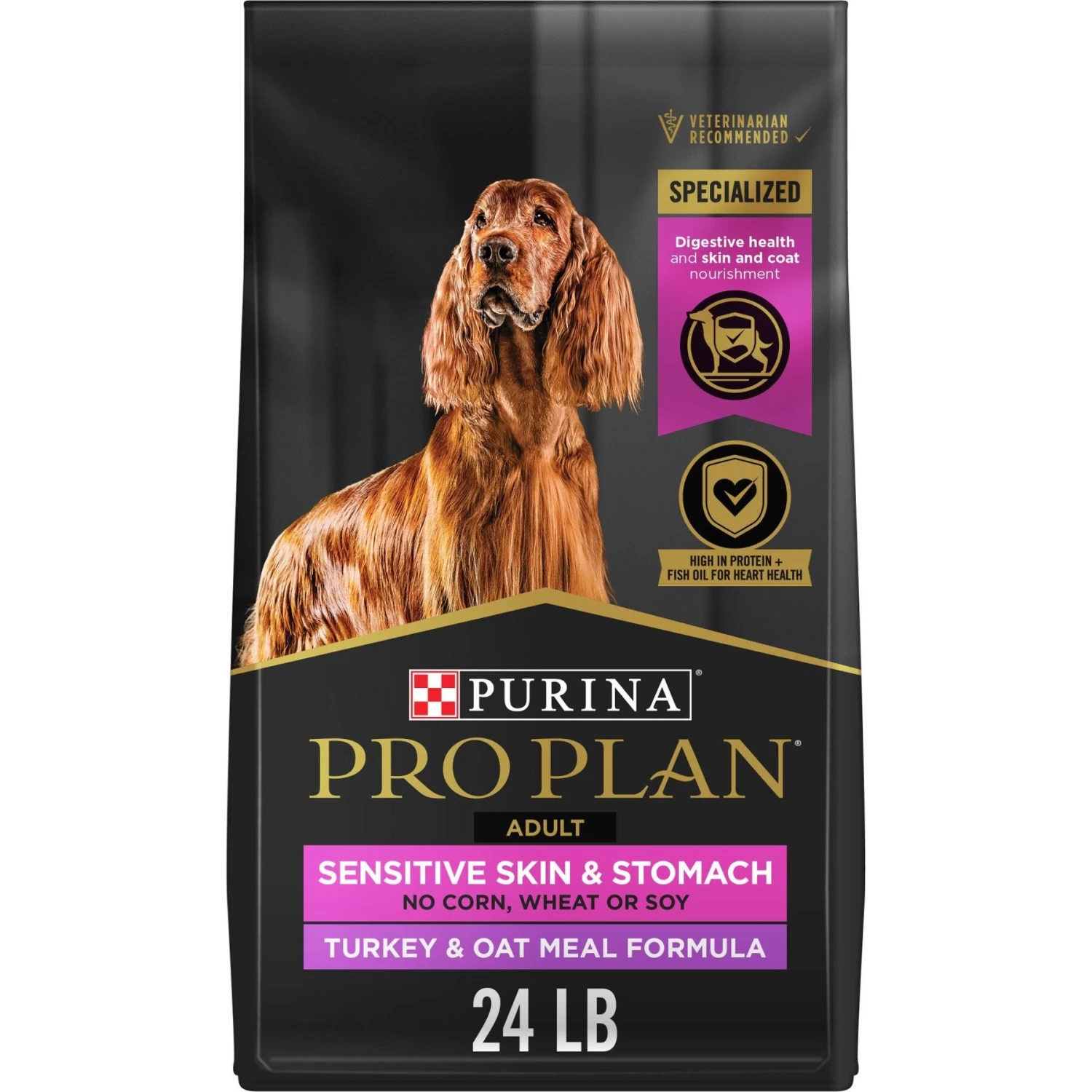 Purina Pro Plan Sensitive Skin & Stomach Adult With Probiotics Turkey & Oat Meal Formula High Protein Dry Dog Food
