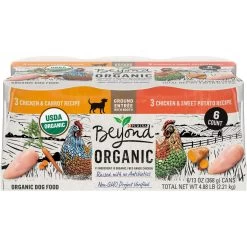 Purina Beyond Organic Chicken Recipes Variety Pack High Protein Wet Dog Food, 13-oz Can, Case Of 12