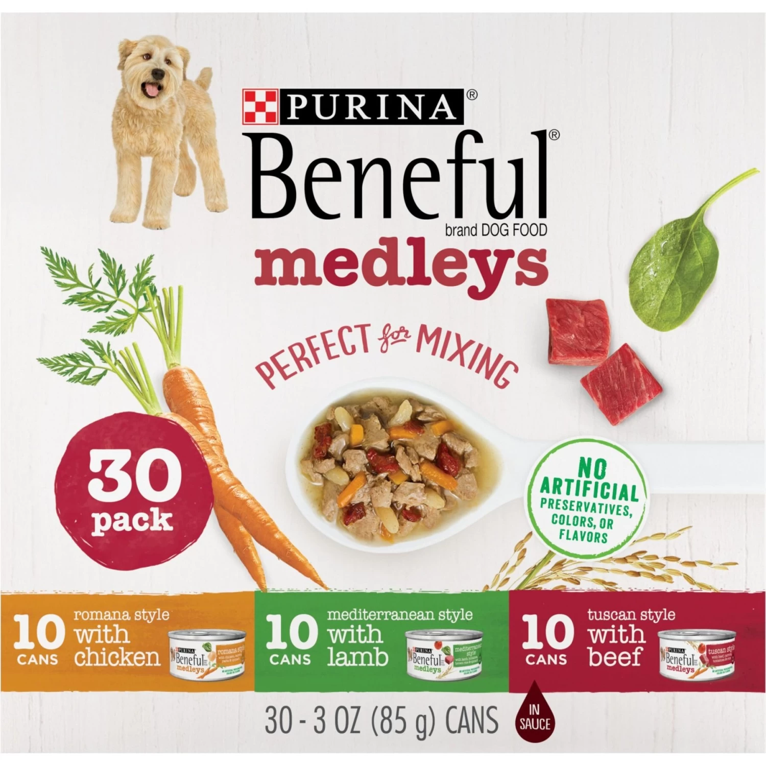 Purina Beneful Medleys Tuscan, Romana & Mediterranean Style Variety Pack Wet Dog Food
