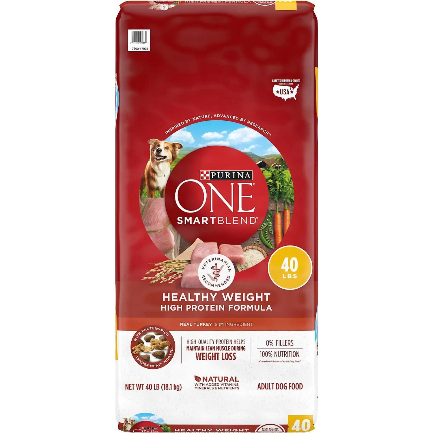 Purina ONE +Plus Adult High-Protein Healthy Weight Formula Dry Dog Food & Milk-Bone Original Large Biscuit Dog Treats - Image 2