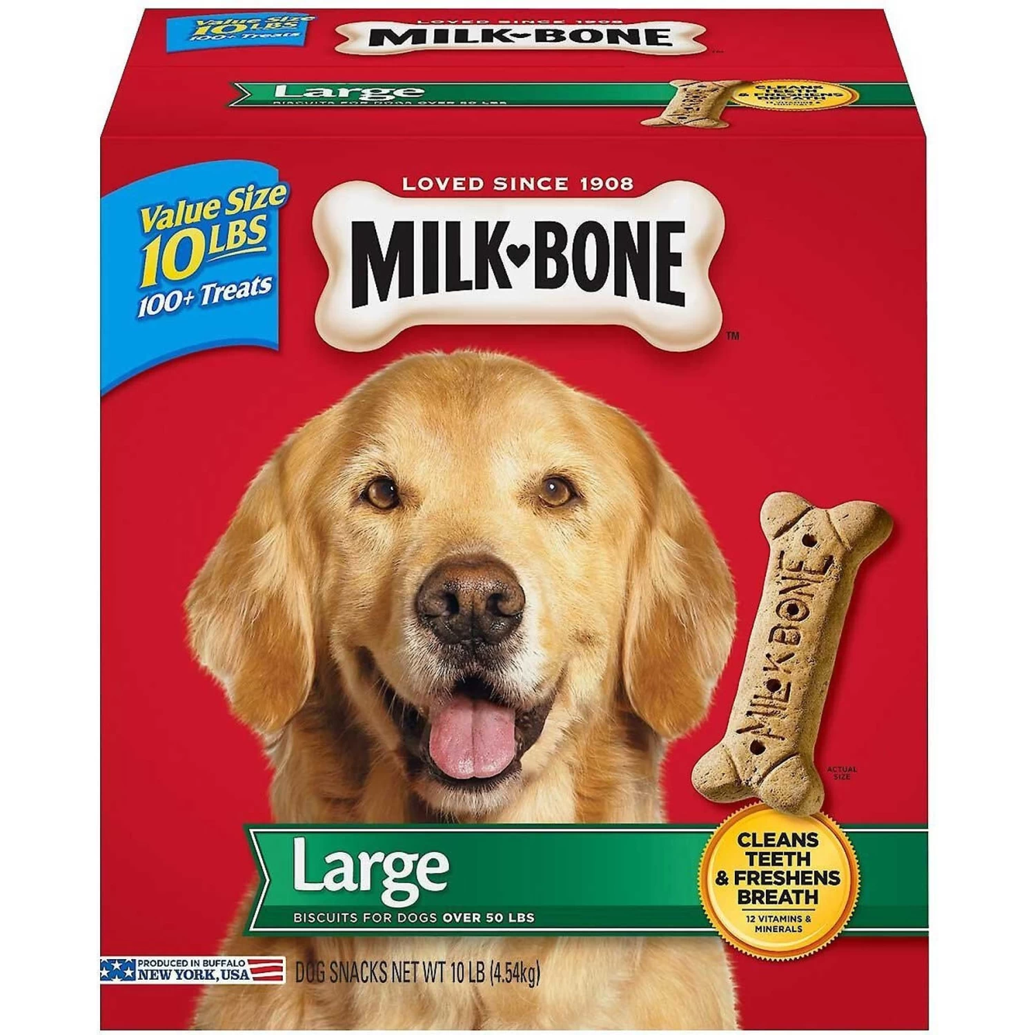 Purina ONE Natural Large Breed +Plus Formula Dry Dog Food & Milk-Bone Original Large Biscuit Dog Treats - Image 5
