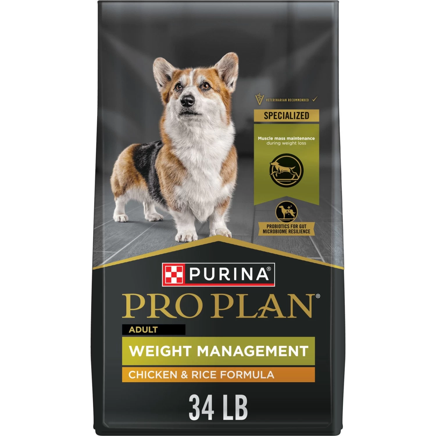 Purina Pro Plan Adult Weight Management Formula Dry Dog Food & Milk-Bone Mini's Flavor Snacks Beef, Chicken & Bacon Flavored Biscuit Dog Treats - Image 6