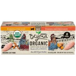 Purina Beyond Organic Chicken Variety Pack Pate Wet Cat Food, 3-oz Can, Case Of 6