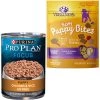 Purina Pro Plan Development Puppy Chicken & Rice Entree Canned Dog Food & Wellness Soft Puppy Bites Lamb & Salmon Recipe Grain-Free Natural Dog Treats