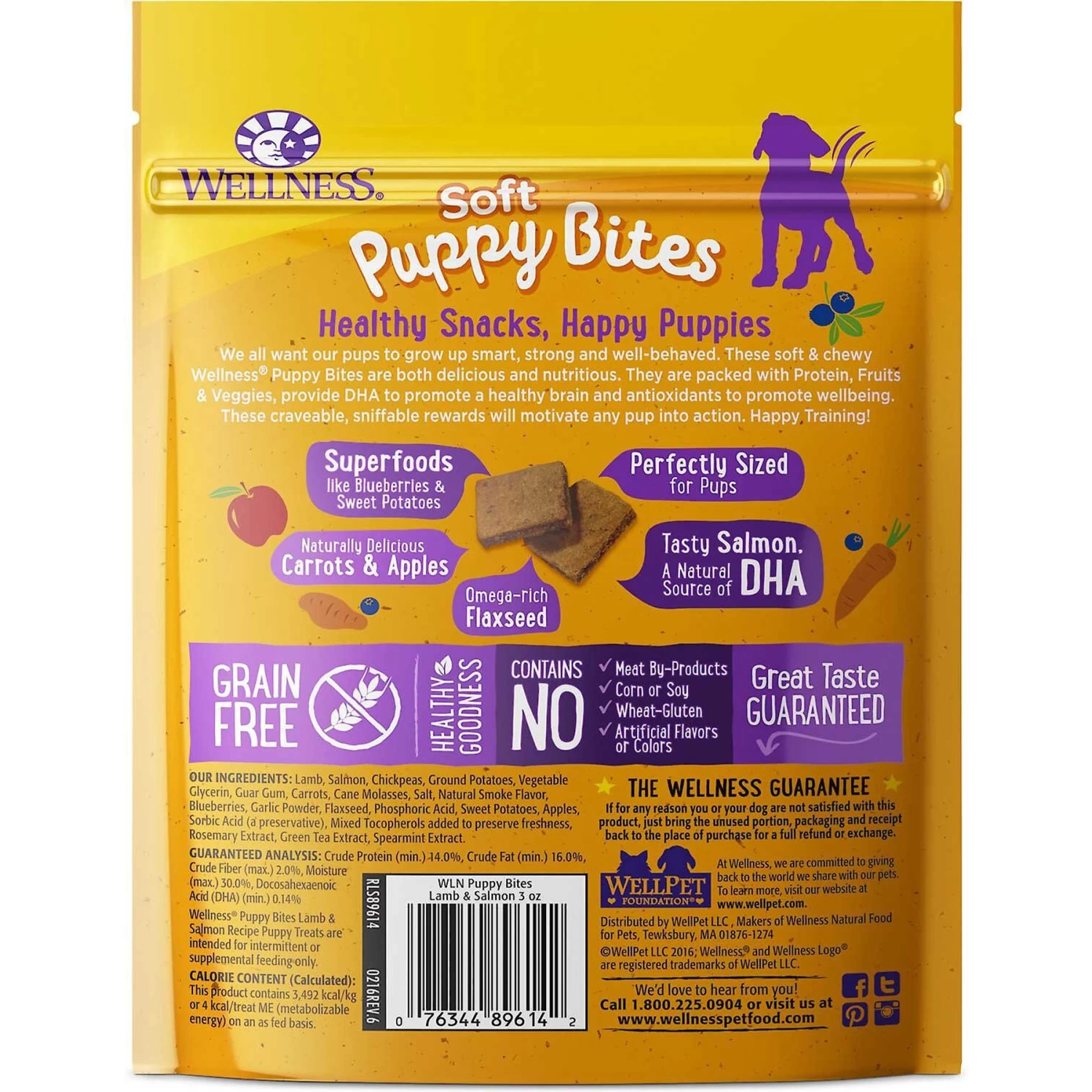Purina Pro Plan Development Puppy Chicken & Rice Entree Canned Dog Food & Wellness Soft Puppy Bites Lamb & Salmon Recipe Grain-Free Natural Dog Treats - Image 6