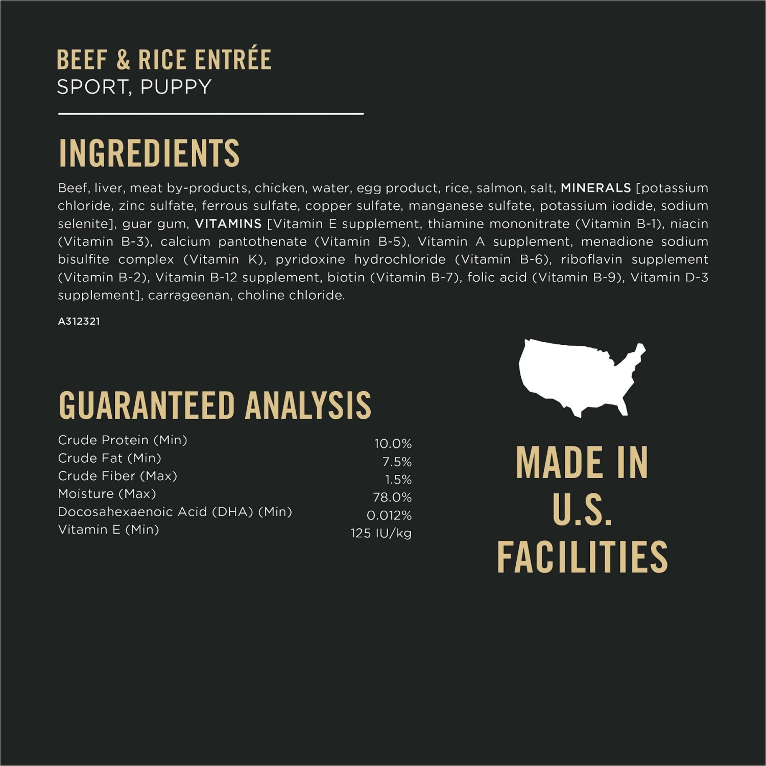 Purina Pro Plan Sport Development Puppy High Protein Beef & Rice Entrée & Chicken & Rice Entrée Variety Pack Wet Dog Food, 13-oz Can, Case Of 12 - Image 6