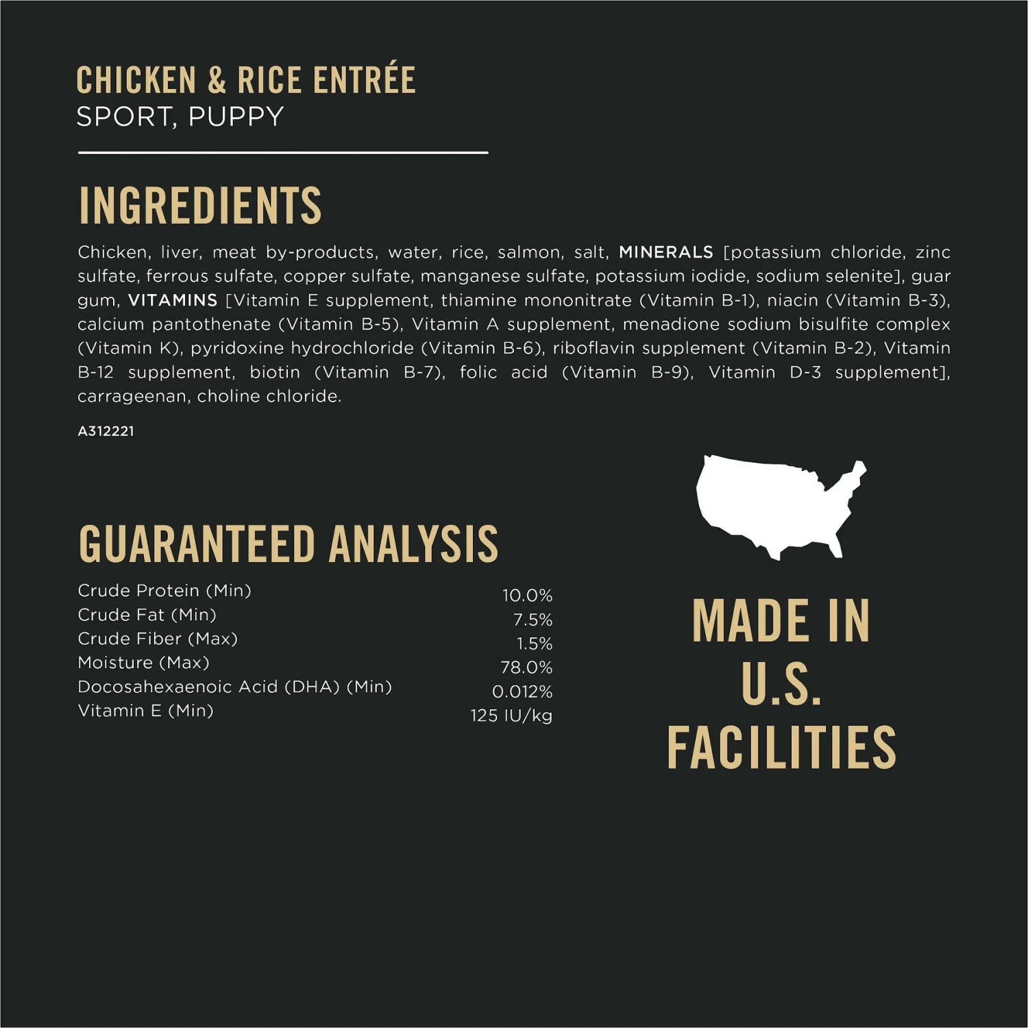 Purina Pro Plan Sport Development Puppy High Protein Beef & Rice Entrée & Chicken & Rice Entrée Variety Pack Wet Dog Food, 13-oz Can, Case Of 12 - Image 7
