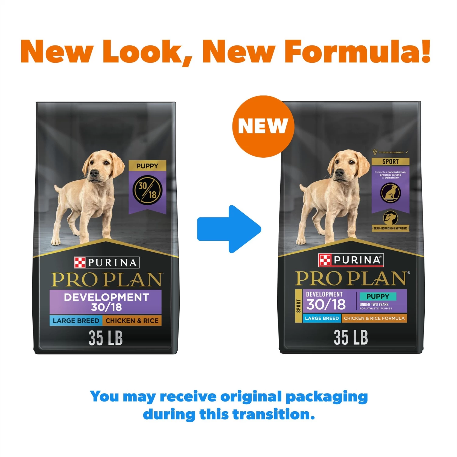Purina Pro Plan Sport Development Large Breed High-Protein 30/18 Chicken & Rice Formula Puppy Food - Image 2