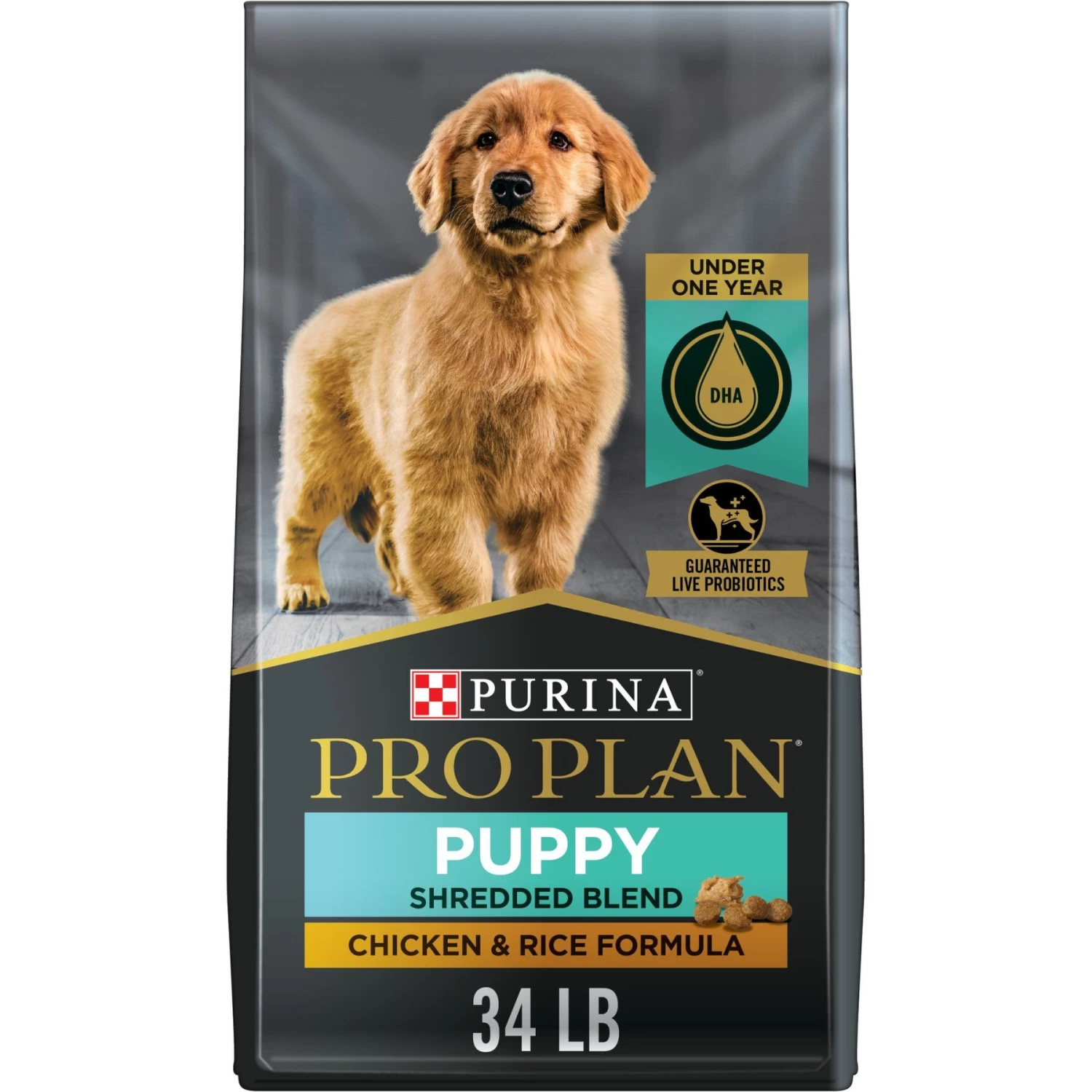Purina Pro Plan Puppy Shredded Blend Chicken & Rice Formula With Probiotics Dry Dog Food