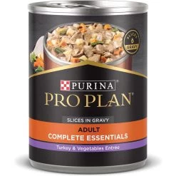 Purina Pro Plan Savor Adult Turkey & Vegetables Entree Slices In Gravy Canned Dog Food