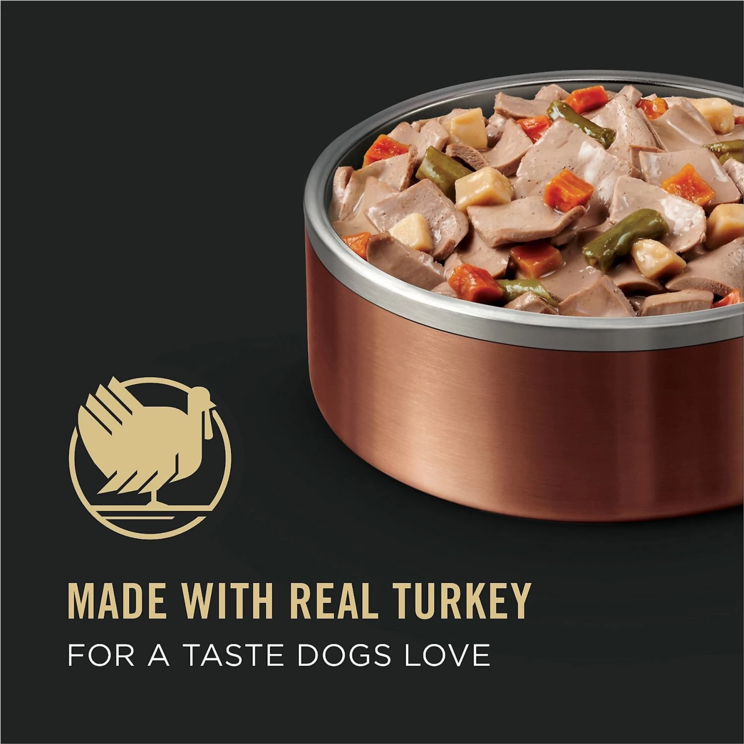 Purina Pro Plan Savor Adult Turkey & Vegetables Entree Slices In Gravy Canned Dog Food - Image 9