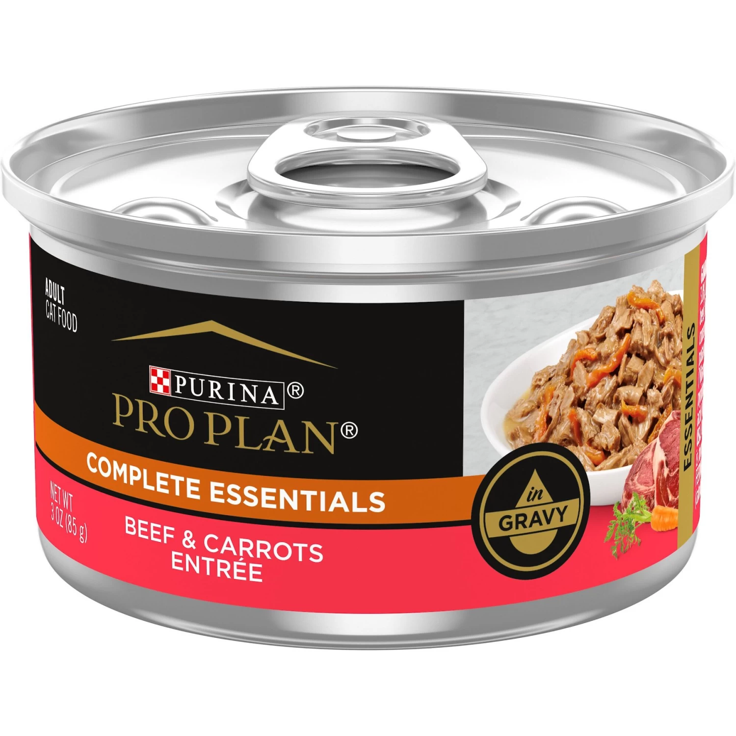 Purina Pro Plan Beef & Carrots Entree In Gravy Canned Cat Food