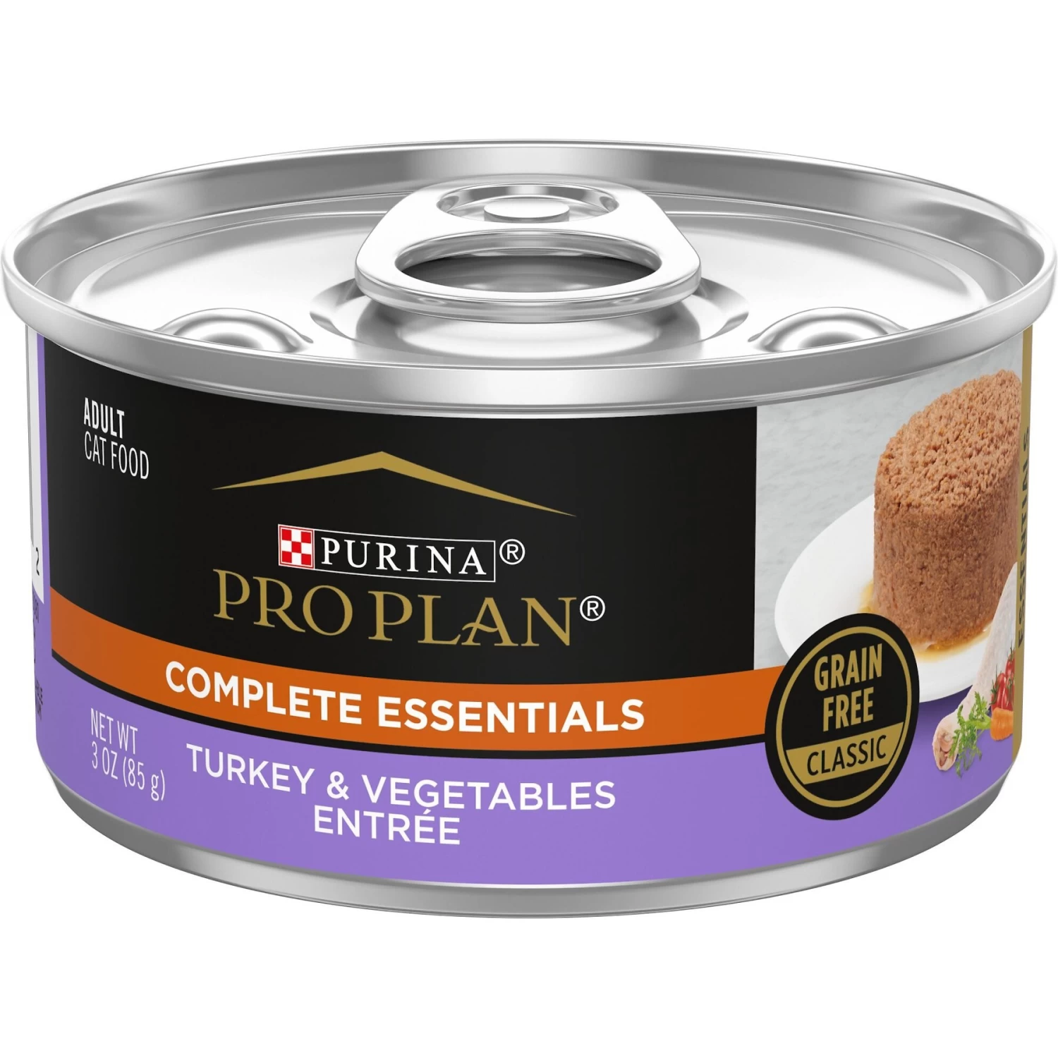 Purina Pro Plan Classic Turkey & Vegetables Entree Grain-Free Canned Cat Food