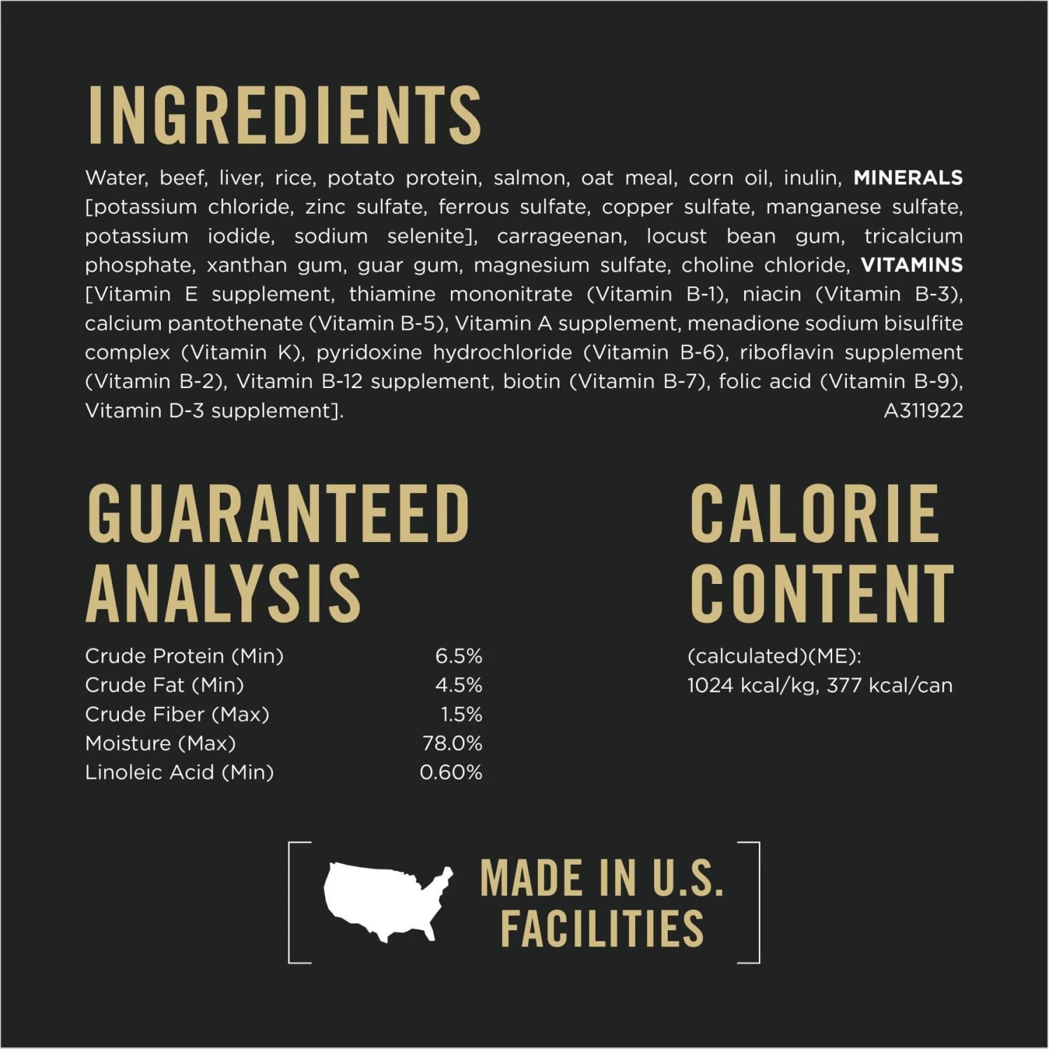 Purina Pro Plan Adult Sensitive Skin & Stomach Beef & Oat Meal Entree Wet Dog Food, 13-oz Can, Case Of 12 - Image 6