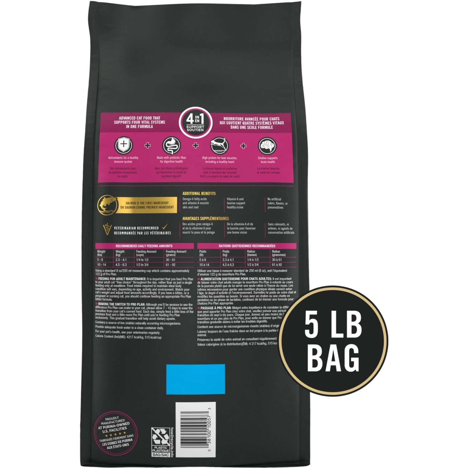 Purina Pro Plan Vital Systems Salmon & Egg Formula 4-in-1 Dry Cat Food - Image 2