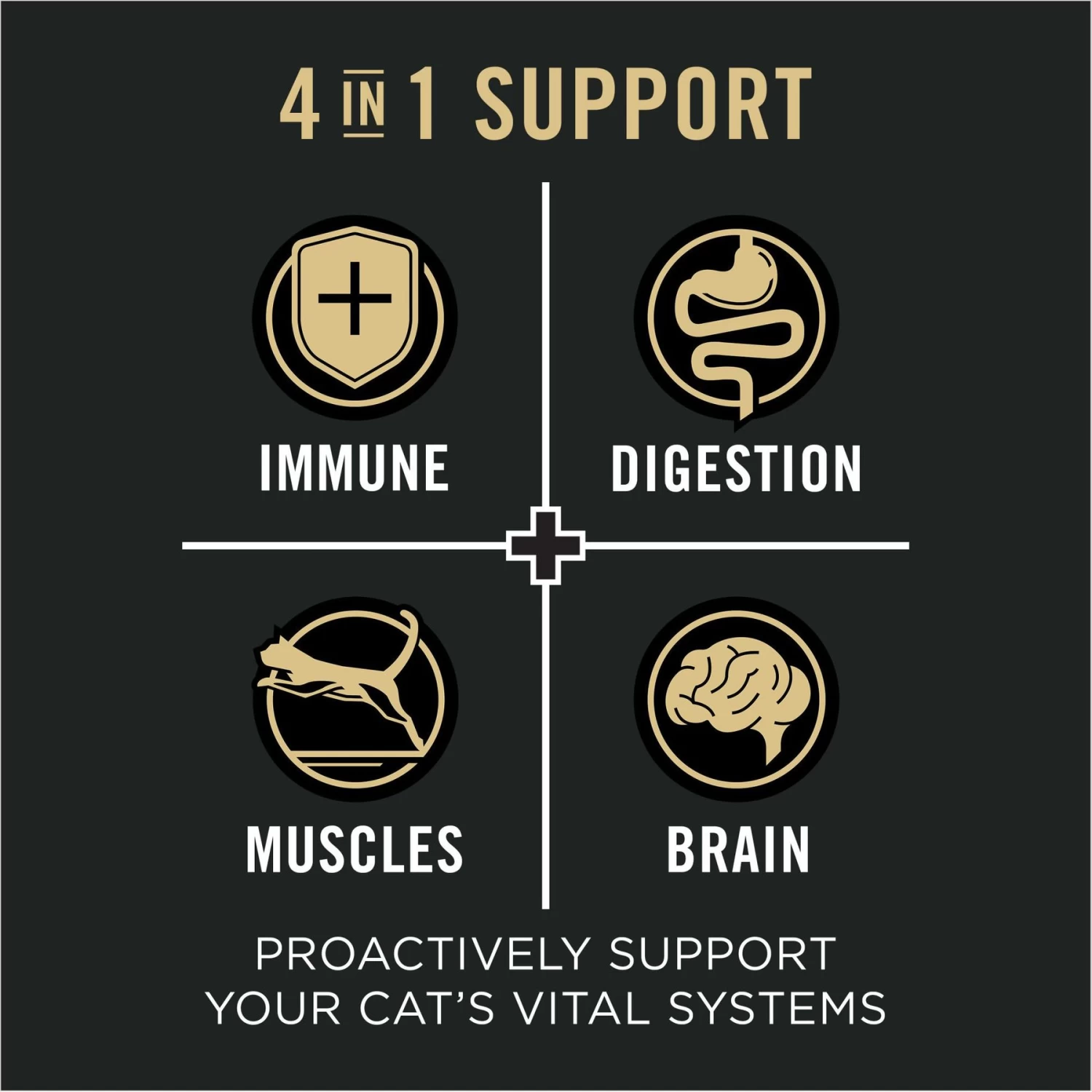 Purina Pro Plan Vital Systems Salmon & Egg Formula 4-in-1 Dry Cat Food - Image 4