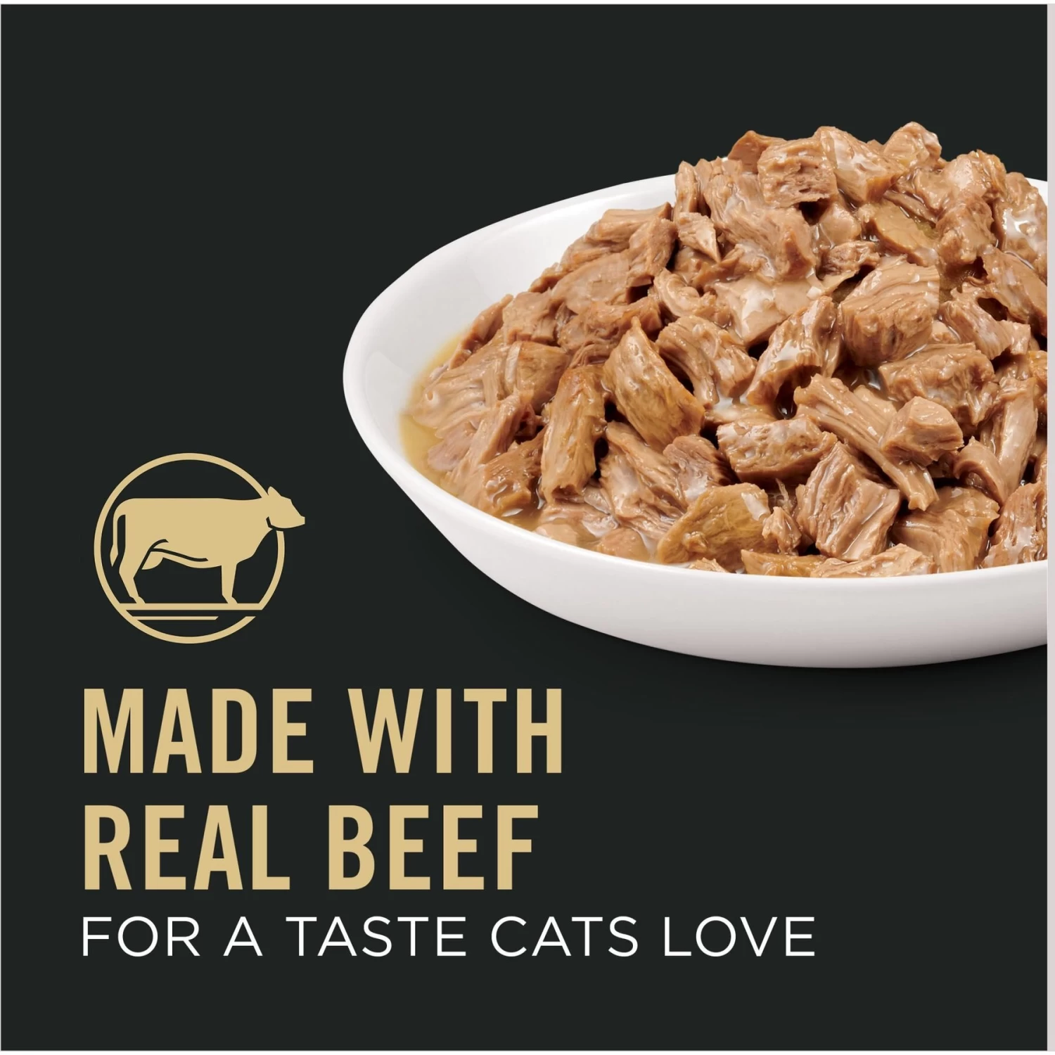 Purina Pro Plan Vital Systems Beef Entree In Wet Cat Food Gravy, 3-oz Can, Case Of 24 - Image 2