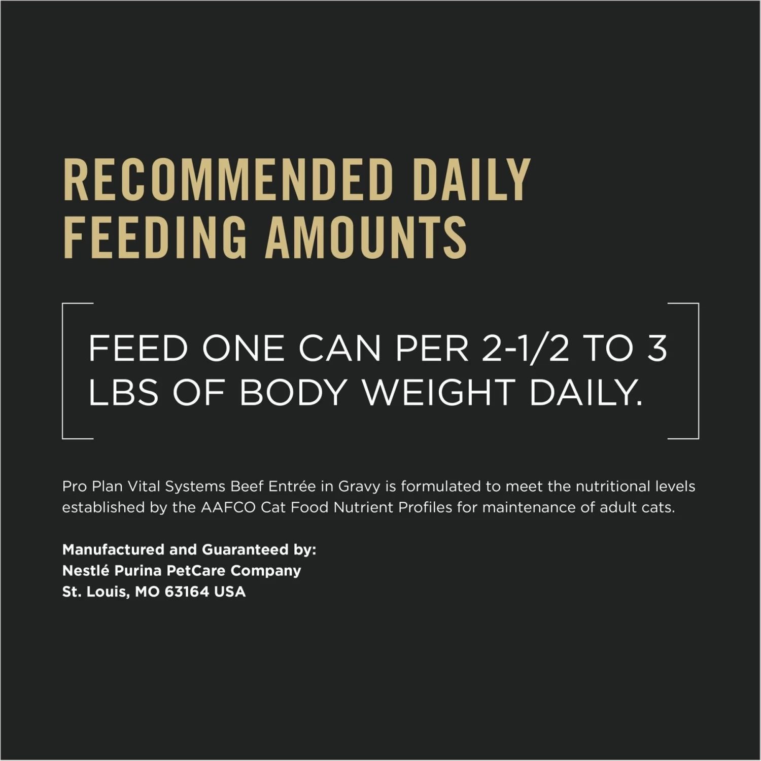 Purina Pro Plan Vital Systems Beef Entree In Wet Cat Food Gravy, 3-oz Can, Case Of 24 - Image 8