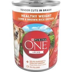 Purina ONE +Plus Adult Tender Cuts In Gravy Healthy Weight Lamb & Brown Rice Entree Canned Dog Food