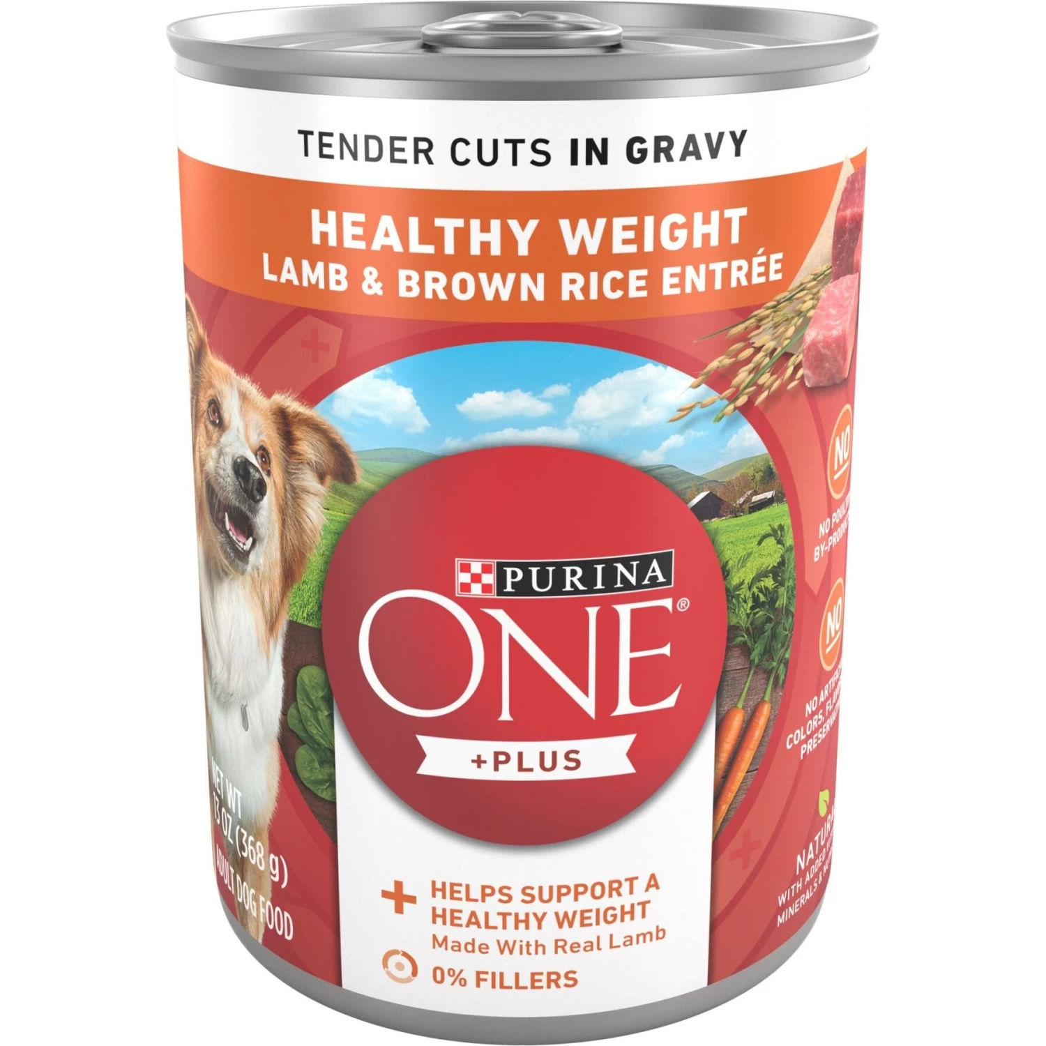 Purina ONE +Plus Adult Tender Cuts In Gravy Healthy Weight Lamb & Brown Rice Entree Canned Dog Food