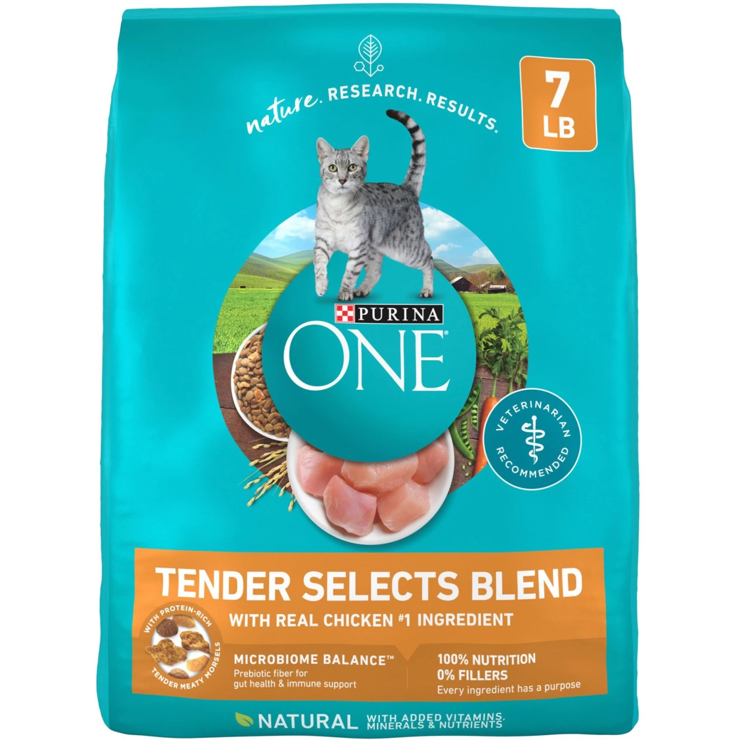 Purina ONE Tender Selects Blend With Real Chicken Dry Cat Food & Purina ONE True Instinct Turkey, Chicken & Tuna Variety Pack Canned Cat Food - Image 2