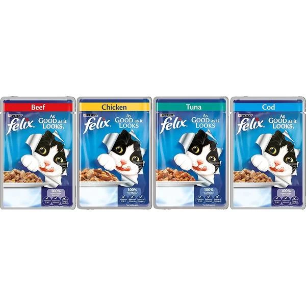 Purina Felix As Good As It Looks Mixed Selection In Jelly 80x100g - Image 2