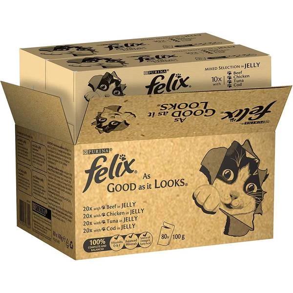 Purina Felix As Good As It Looks Mixed Selection In Jelly 80x100g - Image 3