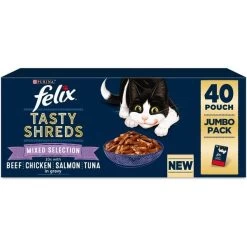 Purina Felix Tasty Shreds Mixed Selection Jumbo Pack 40x80g