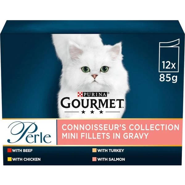 Purina Gourmet Perle Mini Fillets In Gravy 12x85g